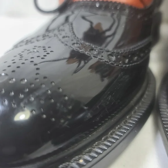 Vivienne Westwood Men's Lace Up Leather Brogue Rain Boots Size 7.5 (40 EU) - Picture 6 of 16